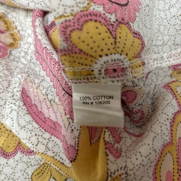 Cino Womens Patchwork Artsy Button Up Shirt Size XS Boho Hippie Festival Paisley - Picture 6 of 10